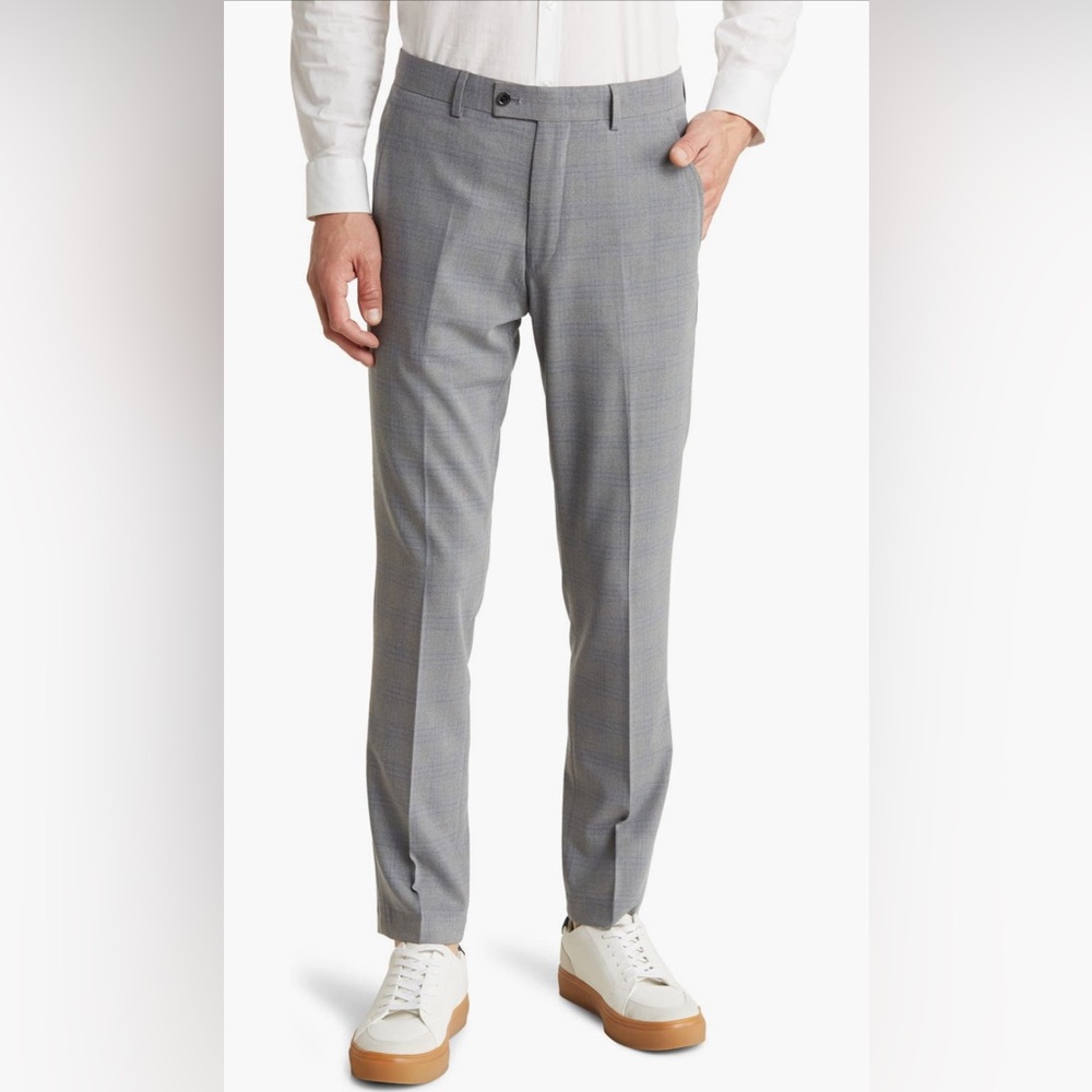 Original Penguin Plaid Gray Men's Dress Pants NWT 32 x 29.
